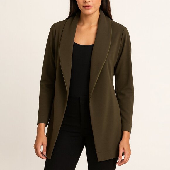 Daniela Corte Jackets & Blazers - Daniela Corte Tuxedo Jacket Olive Green Small